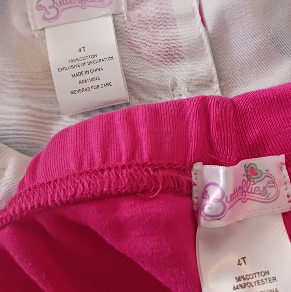 Butterflies 2piece Outfit NWOT 4T0 - Picture 3 of 6